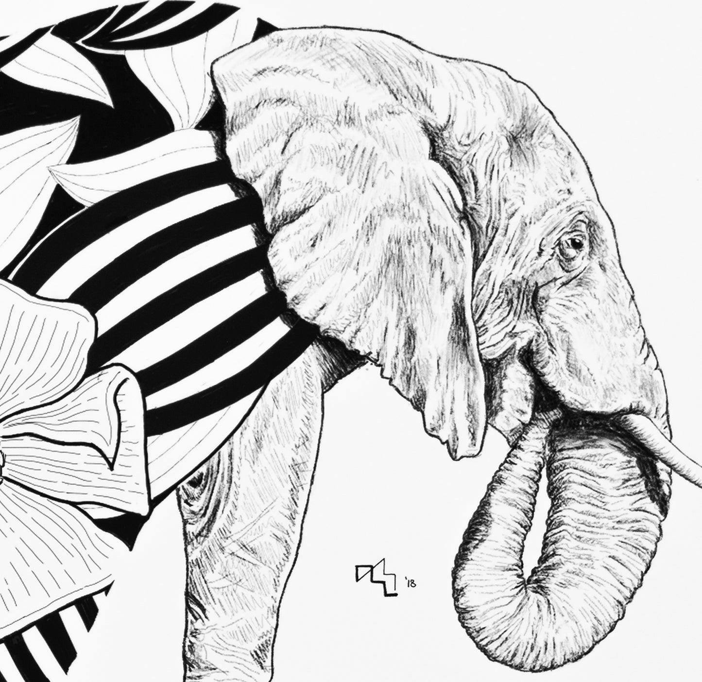 Sacred Giants: Elephant (print)